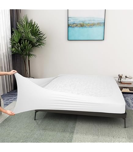 Caijin Beschermhoes voor het hoofdbord van het bed, zachte stretch, fluweel, stofdicht, stofdicht, voor gevoerd hoofdeinde, fluwelen stof, 120-140 cm (volledig), wit