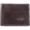 Big Skinny Men's L-Fold Passcase Leather Slim Wallet, Holds Up to 30 Cards, Brown