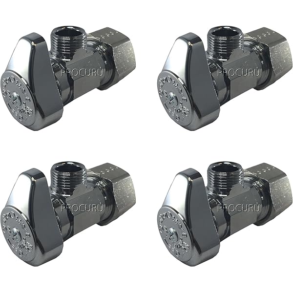 611-52-31 - Dahl 611-52-31 - 3/8" FIP X 3/8" OD Compression Angle Stop Valve Lead Free Chrome Plated