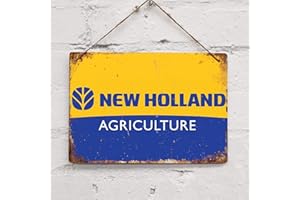 SIGNCHAT Signcat Plaque Murale en métal Vintage avec Inscription « New Holland Farm » 20 x 30 cm