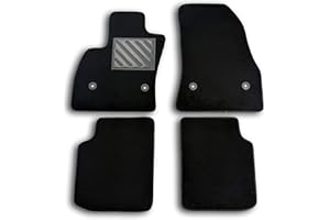 MTC AUTOMOTIVE Tappetini per Fiat 500L, Trekking e Living dal 2012-2017 su Misura, Antiscivolo, battitacco rinforzato in gomma, bottoni di ancoraggio.