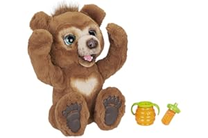 HASBRO FurReal Friends E4591EP5, Peluche Interactive Cubby, l'ours Curieux Multicolore