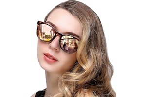 KANASTAL Occhiali da Sole da Donna Polarizzati UV400 Occhiali Sole Vintage Moda Classici Femminile Retrò Sunglasses Women per Spiaggia Viaggio Shopping