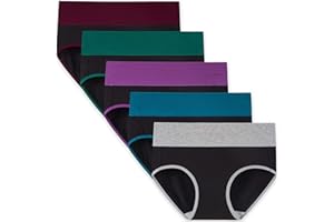 INNERSY majtki damskie, stretch, bawełna, wysoka talia, miękka bielizna, 5 par
