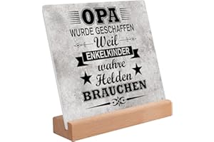 PRSTENLY Opa Geschenk, Handgemacht Aclyschild Mit Spruch, Geschenke Opa Ostern Geburtstag Vatertag Weihnachten, Geburtstagsgeschenk Für Opa Von Enkel