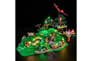 LIGHTAILING Zestaw świateł do Lego-10354 Władca Pierścieni: Auenland - zestaw oświetleniowy LED kompatybilny z klockami Lego - zestaw modeli nie wchodzi w zakres dostawy