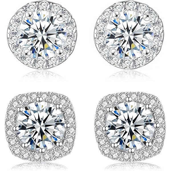 Orecchini Donna Argento 925 Brillantini - Foto 2