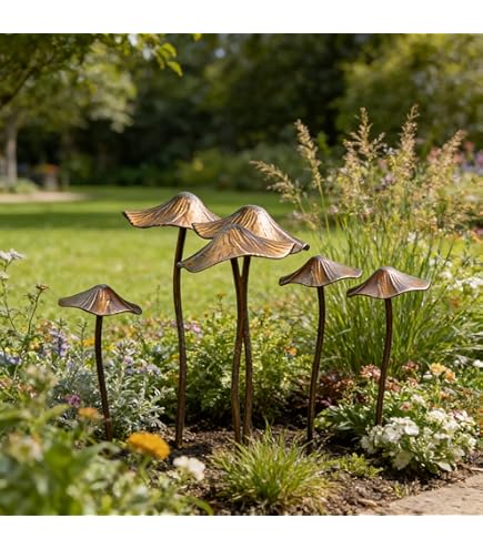 Prachtige & hoogwaardige tuinsteker – roestbloem/bloemsteker – grote keuze – patina decoratieve bloem – metalen tuindecoratie (vlak allium - 15 cm Prachtige & hoogwaardige tuinsteker – roestbloem/bloemsteker – grote keuze – patina decoratieve bloem – metalen tuindecoratie (vlak allium - 15 cm