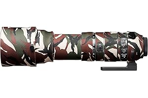 easyCover - Lens Oak - Objektivschutz - Schutz für Ihr Kameraobjektiv - Geeignet für Sigma 150-600mm F5-6.3 DG OS HSM Sport - Grüne Camouflage