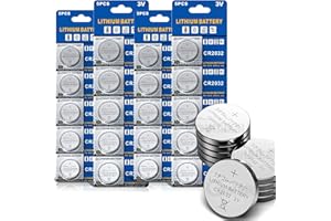 GutAlkaLi Batterie au Lithium Pile CR2032 - Blister de 20 Piles Piles CR2032 - Lithium 3V CR2032