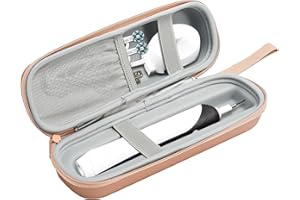 ProCase Étui pour Brosse à Dents Électrique Oral-B Vitality Pro/Oral-B Pro et Philips Sonicare ou Autres Modèles de Même Taille, Extérieur EVA Antichoc, Intérieur Cuir PU Hygiénique -Rose Or