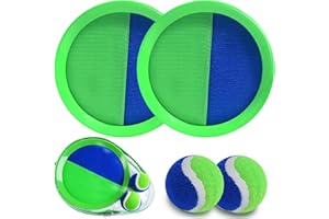 ECJWEI Klettballspiel für Kinder Klettball Strandspielzeug Strandspiele Klettspiel Wurfspiel Spielzeug Garten Outdoor Spiele ab 3 4 5 6 7 8 9 10 Jahren für Junge Mädchen Ostergeschenk