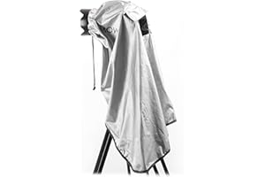 Movo CRC03 Extra-Long Waterproof Rain Coat for DSLR Camera, Lens & Tripod (Metallic Gray)