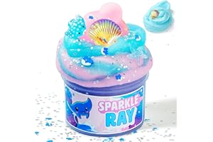 JOYIN Wata cukrowa Manta Schleim, masło śluzowe, prezent na imprezę, nieklejąca, puszysty śluz dla dziewcząt i chłopców, zestaw upominków na urodziny dziecka