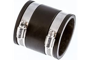 T-mex 09.0701 Adaptateurs de raccord de tuyau, noir, 25 mm O.D. métrique/3/4" NB (26,7 mm O.D.) impérial