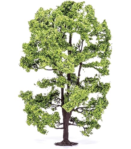 Tiuimk Lot de 10 arbres maquettes verts pour paysage maquette échelle 1