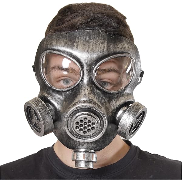 Máscara De Gas Punk Con Gafas | Accesorio De Halloween Y Cosplay | Talla única Para Adultos Y Adolescentes | Material De Látex Ligero