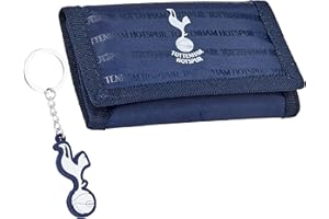 Tottenham Hotspur F.C. Sports Fan Trifold Wallet Accessories Set with Card Slots & Coin Pocket Supporters' Gear Football Gifts for Boys