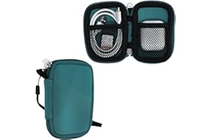 kwmobile Neoprenowe etui kompatybilne ze słuchawkami dousznymi - etui z zamkiem błyskawicznym - benzynowe