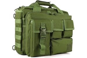 GES 15.6 inch Laptop Bag, Multi-funtion Men's Outdoor Tactical Nylon Shoulder Laptop Messenger Bag,Briefcase Handbags for Camera/Tablet/Notebook