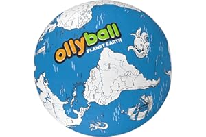 Ollyball Planet Earth, The Ultimate Giant Indoor Play Ball, Jumbo Sized 22 Inch Colourable Ball, Suitable for Indoor and Outdoor Play, Educational Toy