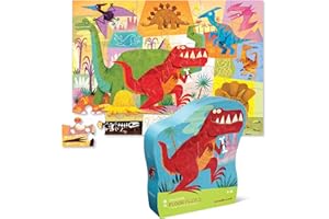 Crocodile Creek - Dinosaur - 36 Piece Jigsaw Floor Puzzle with Heavy-Duty Box for Storage, Large 20" x 27" Completed Size, Designed for Kids Ages 3 Years and up