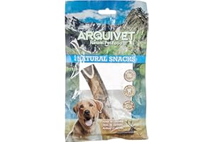 ARQUIVET Poroża jelenia dla psów - 100% naturalne - Gryzak dla psów - Hipoalergiczne poroża jelenia - Gryzak dla Canes - Psy do żucia - S (25-50 g)