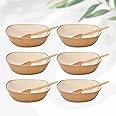 Eha Set of 6 Earth-Friendly Multipurpose Bowls for Kitchen | 600 ml | Made with Bamboo Fibers & Rice Husk | Microwave Safe Bowl | for Hot & Cold Serving Bowl Set | Tortilla