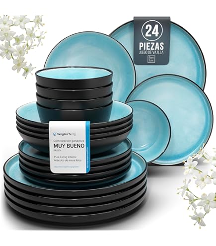 Vajilla Costa Nova Riviera Juego Piezas Por Persona En Gres Verde Claro