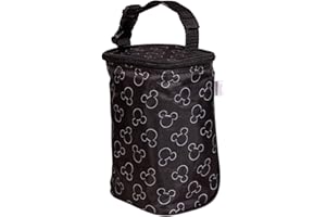 Disney Baby by J.L. Childress Tall TwoCOOL Breastmilk Cooler, Baby Bottle & Baby Food Bag, Mickey Black