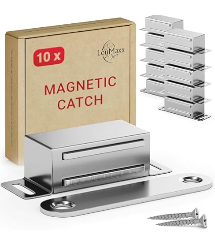 4 Pack Push to Open Deur Catches voor Handgrepen Keuken Kastdeuren, Zacht Sluiten Deur Push Latch met Magnetische Vangsten voor Kabinet Deur, Zachte Sluitdeur Demper Kast