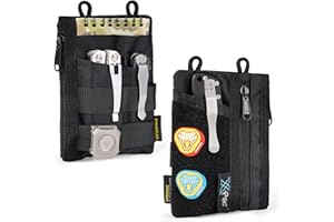 VIPERADE VE18 Mała torba EDC, mała torba na narzędzia z 6 kieszeniami, torba z organizerem na narzędzia EDC dla mężczyzn, mała torba z organizerem na narzędzia EDC, kieszonka z miejscem na rzep