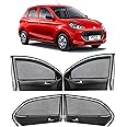 Autofact Magnetic Car Sunshades Compatible with Maruti Alto K10 Old (2014 to 2022) (Set of 4) – Easy Installation, UV Protection, Keeps Car Cool (Front 2 with Zippers, Rear 2 Without Zippers)