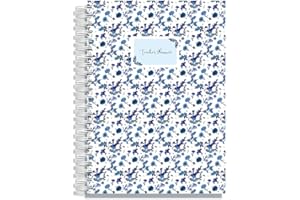 A4 Primary Teacher Planner 2024-2025 by Pirongs - 3 Lesson Day - Blue flower