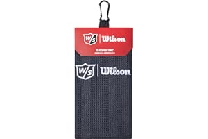 ‎WILSON Wilson Staff Unisex Golf-Handtuch, Dreifach gefaltet, TRI FOLD, Mikrofaser