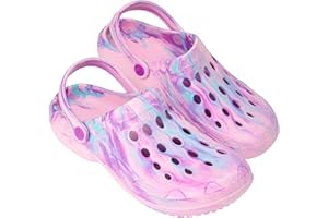 CityComfort Clogs for Women Garden Shoes Tie Dye Summer Slip On with Strap for Beach Pool Indoor Outdoor Holiday Essentials
