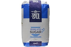 Tate & Lyle - Granulated White Sugar - Versatile Pure White Cane Sugar for Everyday Sweetening, Cooking & Baking - Consistently Fine Quality - UK Packed - 1 x 10kg