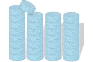 Wemk Pastiglie Lavavetri Effervescenti, 30 Compressa Equivalente a 120 litri, Detergente per Pulizia Vetri Auto, Rimuove Molti Tipi di Sporco