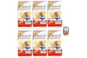 ‎ITALIAN GOURMET E.R. Kinder Colazione Più, 10 Snacks aus Vollkorn -Schwammkuchen mit 5 Getreide, mit Malz und Kakaofüllung, ausgezeichnet zum Frühstück und Snack, 6x 290 + Italian Gourmet polpa 400g
