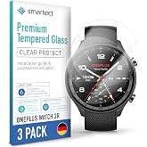 Smartect Tempered Glass 3 Pieces for OnePlus Watch 2R | HD Screen Protector, Anti-Scratch, Tempered Glass, 0.3 mm, Ultra Tran