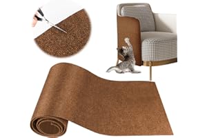 YAOZUP Tappeto tiragraffi per gatti, 200 x 40 cm, tappeto tiragraffi per gatti autoadesivo, Climbing Cat Scratcher, DIY Trimmable Gatti Raschietto (marrone scuro)