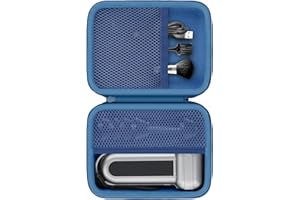 Khanka per WOLFBOX MF100 MF50 Soffiatore d'Aria Elettrico, Spolverino e Ventola Turbo Custodia Rigida, da Trasporto con Tasca a Rete per Accessori WOLFBOX MF100 MF50, solo Custodia (Blu)