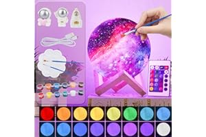 ‎BALKWAN Balkwan Mond Lampe, Mondlampe 3D Druck Mond Lampe Dimmbar USB Lade Touch Lampe für Kinder und Liebhaber Geburtstag Schlafzimmer Romantisches Geschenk (5.9 inch Mondlampe-Bastelset)