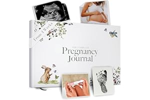 BIBI & BEAU Pregnancy Journal and Memory Book Gift – Pregnancy Diary for Expecting New Mums - Includes Calendar, Scrapbook, Checklist and Organiser (Forest)
