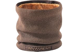 Onvavient Szalik męski na zimę, na narty, ocieplacz na szyję, dla mężczyzn i kobiet, ciepły, gruby szal typu loop, ocieplacz na kark, sportowy motocykl, rower