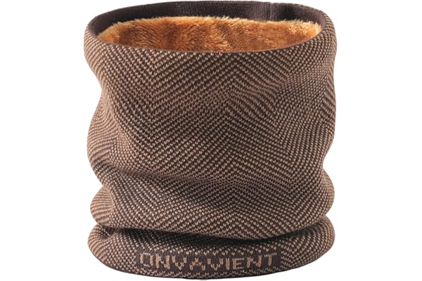 Onvavient Calentador de Cuello Hombre Mujer, Invierno Bufanda Tubular Cuello, Forro Felpado Calentador Cuello Engrosado y Elástico