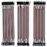 ELEGOO 120 Pieces of DuPont Cable, 40 Pins M-H, 40 M-M, 40 H-H | Bridge for Arduino Prototype Boards