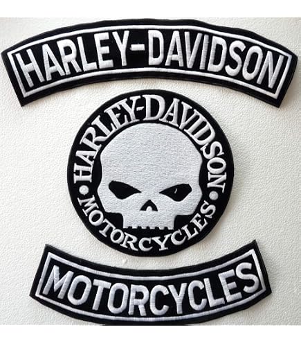 Patch thermocollant compatible avec HARLEY H-D - Logo Bar&Shield
