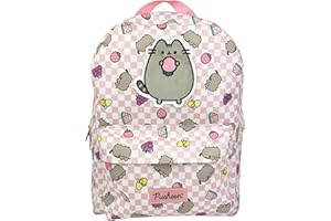Blueprint Collections Pusheen Plecak, 36 x 26 cm, plecak na powrót do szkoły, plecak Pusheen, plecak kawaii, uroczy plecak, prezenty Pusheen, artykuły pa Pusheen, wielobarwny, L