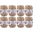 NESTNHAVEN Creative Cotton T-Shirt Yarn Carpet, Knitting Yarn for Hand Knitting DIY Bags, Baskets, Blanket, Cushion Crocheting Projects 200 GMS (Beige) | (800 Gm)